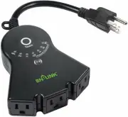 BN-LINK Outdoor Touch Sensor Timer Outlet With Photocell Light Sensor Waterproof