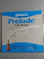 D'Addario Prelude Single Cello G String (3/4) Medium Tension