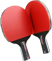 1 Table Tennis Racket Set Pong Racket Complete Table Tennis Bats