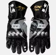 Kawasaki Motorcycle Racing Leather Gloves Kawasaki Bike Racing Gants Guantes