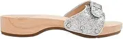 [Dr. Scholl's] for J.Crew Sandals in Hologram Glitter, Silver, Size 6M