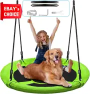 40" Saucer Tree Swing Set Kids Adults Adjustable 900D Outdoor Backyard Heavy-Dut