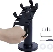 Universal Credit Card Terminal Stand for Square Terminal, 7" Tall Swivel and Tilt Credit Card Readers Square Stand with Handle for Most POS Machine, Screw-in and Adhesive Installation, Black