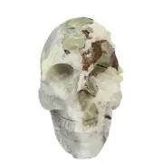 Pyrite Quartz Large Skull Fools Gold High Quality Crystal Carving 1600g