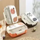 Cute Cartoon Kid's Lunch Box Portable Lunch Container Tableware