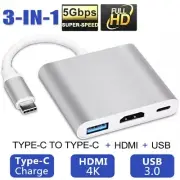 USB Type C to HDMI HDTV TV Cable Adapter Converter Hub for Android Phone Connect