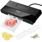 Vacuum Sealer Machine, Compact Vacuum Sealer Kit with Bags/Roll, LED Light Indic