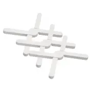 3 Pcs Foldable Silicone Trivet, Trivet Mats for Hot Pots, White