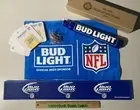 New Bud Light NFL Lot Tall Beer Tap Handle Bar Towel Coasters Rubber Mat