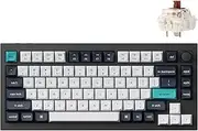 Keychron Q1 Max RGB QMK/VIA Custom Mechanical Keyboard, Hot-Swappable Full Metal Programmable Knob with Gateron Jupiter Brown Switch, 2.4 GHz/Bluetooth/Wired Gaming Keyboard for Mac Windows Linux