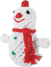 FUTUREORYY Snowman Shaped Rope Dog Chew Dog Woven Teething for Playtime and Health for Puppies and Interactive Pet Fun