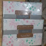 2pc Set The Land of Nod Standard Pillowcases Pretty Ponies Pony ~ Pink Purple
