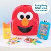 NEW Just Play 2024 Sesame Street Elmo & Friends Backpack Bag Set