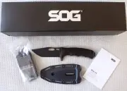 SOG Seal Fx Tanto 110 mm CPM S35VN Black Tanto Fixed Blade Knife