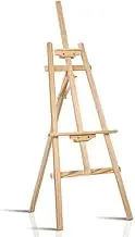Artiss Classic A-Frame Floor Easel, 147/175cm Art Easels Wooden Tripod Stand for Kids Adult Craft Hobby Painting Set Wedding Display, Adjustable Lightweight Solid Pine Wood White Oak