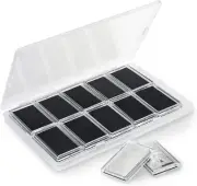 1oz Silver Bar Holder 20 Pcs Capsule Storage Transparent Dustproof Container New