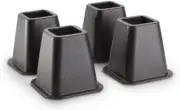 4 Pack Under Bed Leg Risers Storage for Furniture Desk Table Couch Sofa Lift Set