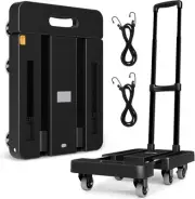 KGYMJR Folding Sack Truck with Brakes, 226 kg, 6 Universal Wheels, Trolley