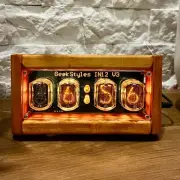 Nixie IN-12 Tubes Clock 12/24H 4 Tubes LED backlight Tubes included + USB wire