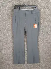 Dockers Truly Slimming Trouser Dress Pant Womens 10P Gray Mid Rise Career Casual