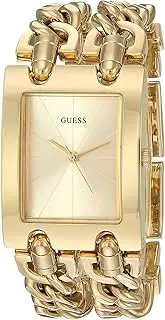 [GUESS] Women's Silver-Tone Multi-Chain Bracelet Watch with Self-Adjustable Links. Color: Silver-Tone (Model: U1117L1)