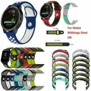 New Silicone Wristwatch Band Sports Strap for Nokia Withing Steel HR Smart Watch