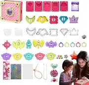 Pretend Play Jewelry Box - Pretend Play Toy Princess Treasure Box for Girls - 3-9 Years Old Children Dress Up Treasure Box Prizes