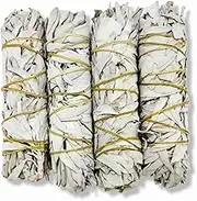 4x Californian White Sage Smudge Sticks - Large 18-20cm Incense Cleansing Bundle