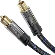 TOSLINK Cable, Optical Audio Cable Nylon Braided – 4m – Fibre Optic Lead for soundbars (Digital S/PDIF, Stereo Systems/amplifiers, Home Cinema, Xbox/PS4) – CableDirect