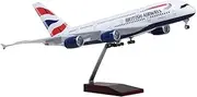 Replica Pre-Build Aircraf Diecast Metal1/160 Scale for Plane Airbus A380 Resin Aircraft ModelsSouvenir Decoration Aviation Collection Collection Gift Display