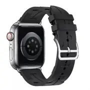 Black For Apple Watch Band iWatch Strap Series 10 SE 9 8 46mm Wristwatch 44mm