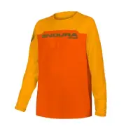 Shirt Long-Sleeved mt500 Burner L/S Jersey Child Tangerine Endura Cycling