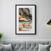 Amalfi Coast Umbrellas, Slim Aarons Poster Premium Quality Choose your Size