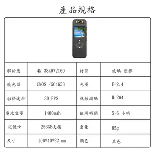 【Jinpei 錦沛】真 4K 解析度、APP即時觀看、180度旋轉鏡頭、自行車錄影、 針孔攝影機 微型攝影機 密錄器