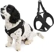 Gooby Escape Free Easy Fit Harness - Black, X-Small - No Pull Step-in Patented Small Dog Harness with Quick Release Buckle - Perfect On The Go No Pull Harness for Small Dogs or Medium Dog Harness