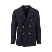 [SANTANIELLO] SANTANIELLO Super 110's wool tailored jacket Man 46 46 Blue