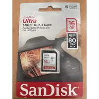 在飛比找蝦皮購物優惠-Sandisk SD Ultra 16G 記憶卡