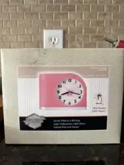 Westclox Big Ben Moon Beam Clock Pink Mid Century MCM Light Alarm Brand NEW