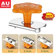 Stainless Steel Adjustable Twist Jar Opener Spiral Can Seal Lid Cap Remover V$