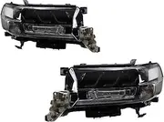 Car Headlights Compatible With Toyota Land Cruiser 2016-2021 LEXUS Style Full LED Head Lamp Upgrade DRL Dynamic Signal Front Light Assembly