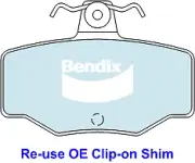 Bendix General CT Rear Brake Pad Set for Nissan Pulsar N16 1.6L QG16DE Petrol 20 (for: Nissan)