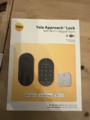 NEW Yale Approach Lock with Wi-Fi and Keypad Touch - BLACK SUEDE