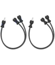Recoil Audio R1M2F Echo Series OFC RCA Y-adaptor 1 Male to 2 Female Pair