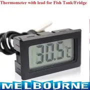 Mini LCD Digital Fridge Thermometer Fish Tank Temperature Meter Probe Sensor