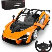 Rastar RC Car, 1:14 McLaren Senna Remote Control Toy Car, R/C Model Vehicle for Kids – Orange