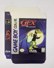 Nintendo Game Boy Color Original Internal Box Proof Flat Gex Enter Gecko Sample
