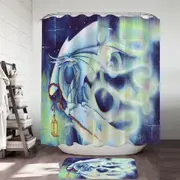 Aurora light Dragon Fantasy Art Shower Curtain