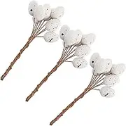 Cabilock 27pcs Easter Speckled Egg Decoration Stems for Easter Party Home Decor and Festive Celebrations for Photography Props and Holiday Atmosphere