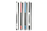 Grafex Gladiator Carbon Fibre Pool 9 Ball Cue SET Black Blue Red White 12.5mm Tip