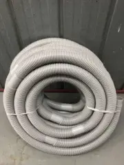 20m COMMERCIAL QUALITY SPIRAL 38MM POOL HOSE, INTEX POOLS - PLUS 2 HOSE CUFFS
